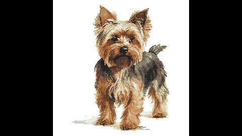 YORKSHIRE TERRIER Cross Stitch Pattern by Welovit | welovit.net | #welovit