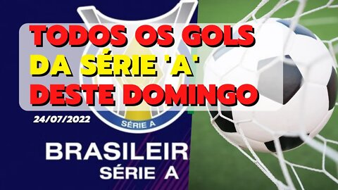 GOLS DO DOMINGO CAMPEONATO BRASILEIRO Serie A 24/07/2022