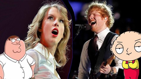 Ed Sheeran and Taylor Swift Everything Has Changed sung by Family Guy Characters