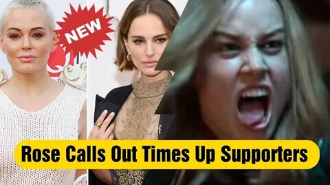 Rosie McGowan Times Up supporters Like Brie Larson, Natalie Portman, etc backing HUMAN TRAFFICKING!