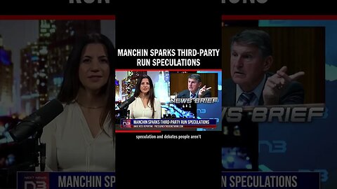 Senator Joe Manchin hints at a potential third-party presidential run, expressing discontent with po