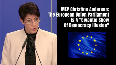 MEP Christine Anderson (Germany): The EU Parliament Is A "Gigantic Show Of Democracy Illusion"