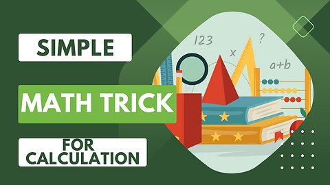 Simple Math Trick For Calculation | Smart Kids, Smart Solutions: Aly Arsh's Math Trick | Mental Math