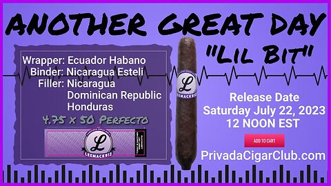 LeeMack912 & LaTonya H Another Great Day (AGD) Lil Bit Cigar Pre-Release Live!