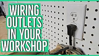 Installing Electrical Outlets on our Custom Workbench