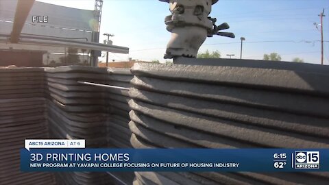 Yavapai College offering new course focused on 3-D printed homes