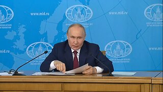 Full Speech: Putin, Lavrov, and Conditions for Peace in Ukraine. June 14, 2024