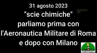 SCIE CHIMICHE: <<L'Aeronautica Militare ha risposto "picche">>