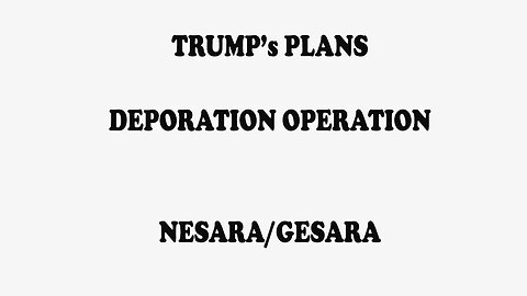 NESARA... TRUMPS POINTS... ?? DEPORTATION! Read 16 July 2024