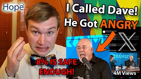 I Called Dave Ramsey About 8% - Dave's Rant EXPLODES! 11/2/2023