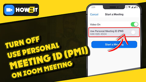 How to turn off using personal meeting id on Zoom