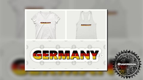 GERMANY T-SHIRT, DEUTSCHLAND. SAMER BRASIL (TEEPUBLIC)