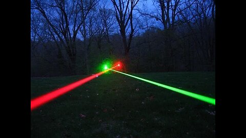 Burning Green Laser Experiments + STREET LIGHT SHUT OFF!