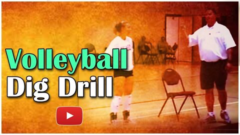 Play Better Volleyball Defensive Dig Drill - Coach Santiago Restrepo