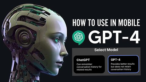 CHAT GPT4 ON MOBILE | HOW TO DOWNLOAD CHATGPT ON MOBILE