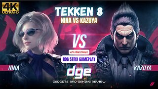 Nina VS Kazuya Tekken 8 Ultra Hard Gaming ROG Strix 4K Gameplay