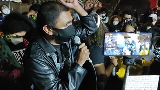 Companheiro Juliano Lopes fala no Vão Livre do MASP - Ato contra a Chacina na favela do Jacarezinho