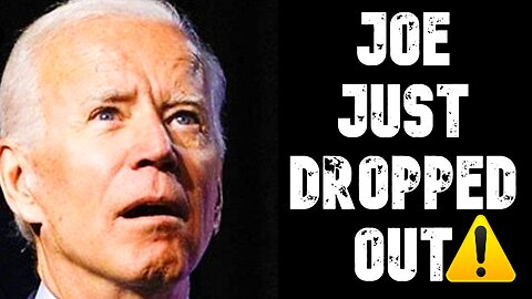 Joe Biden Just Dropped out of the 2024 Presidential Race!