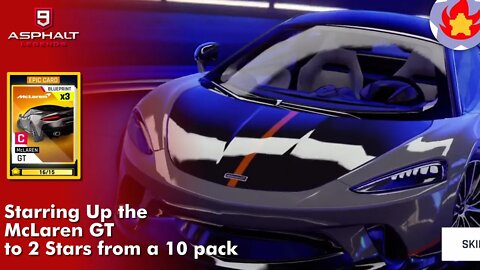 Starring Up the McLaren GT to 2 stars from a 10 pack | Asphalt 9: Legends