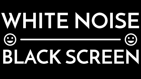 ⚪The Classic Frequency Range 💮 Best Quality! ⚪| WHITE NOISE BLACK SCREEN