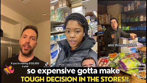 TikTok Rants On Grocery Prices Being Too Expensive During Inflation Making Everyone Broke!!