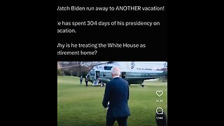 Biden spent 40 %tile of his presidential on vacation.