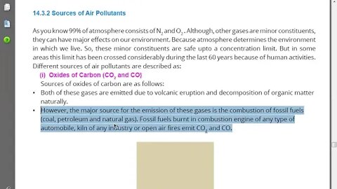 Class 10th Chemistry Sources of Air Pollutants Lecture 4 Zoom Online 7 July 2020