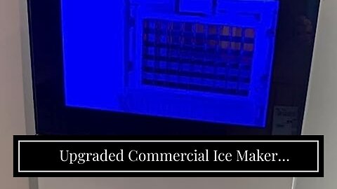 Upgraded Commercial Ice Maker 130LBS/24H with 35LBS Storage Bin, 15" Wide Stainless Steel Under...