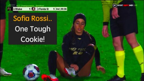 College Soccer Star Sofia Rossi - One Tough Cookie! #femalesportsheroes #ncaawomensoccer