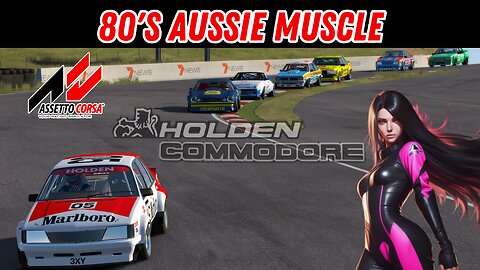 Racing an icon. The Holden Commodore VH. #assettocorsa #simracing #bathurst
