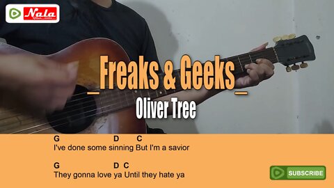 Oliver Tree - Freaks & Geeks, Guitar Chord Lyric