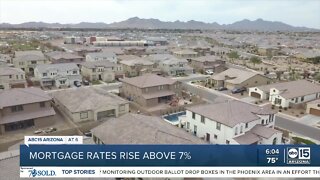 Mortgage rates rise above 7%