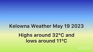 Kelowna Weather May 19 2023