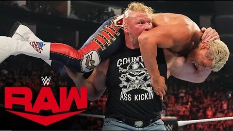 Brock Lesnar Brutal Beatdown To Cody Rhodes : Raw Highlights, July 31 2023