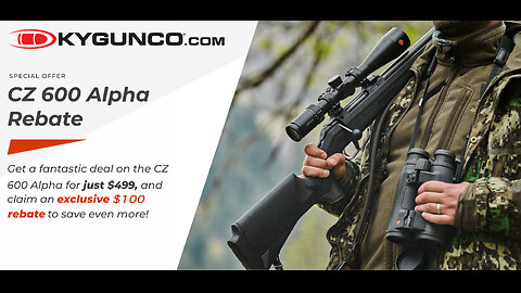 CZ 600 Alpha Rifle Rebate & Sale SAVINGS