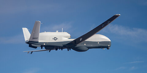 Breaking News! Northrop Grumman MQ-4C Triton is Airborne over the Med.