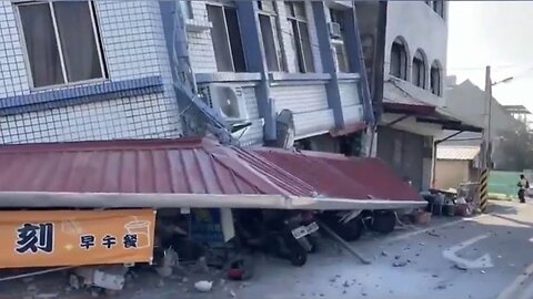 Massive 7.5 Magnitude Earthquake Hits Taiwan, Collapsing Buildings