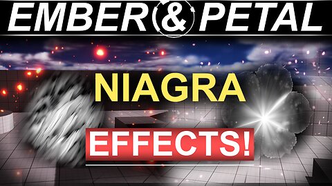 Unreal5 Niagra VFX: Ember & Flower Petal Hanging Particles -