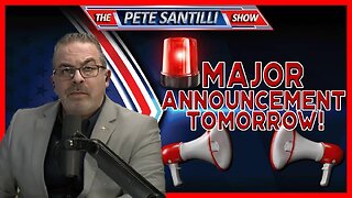 IMPORTANT! TUNE IN FOR A MAJOR ANNOUNCEMENT FROM PETE SANTILLI