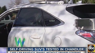 Self-driving cars being tested across the Valley