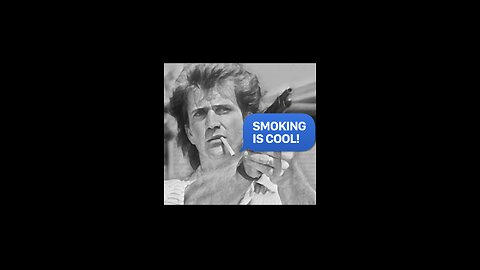 Mel Gibson Smokes Van Allen Cigarettes