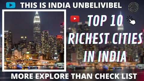 Top 10 Richest City in India by GDP 2022 @Unwise Fact's