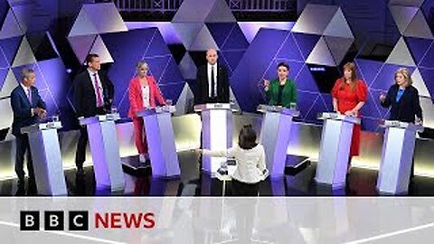 UK election debate sees political parties clashover tax and immigration | BBC News