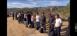 Large Groups Of Mostly Chinese National Illegally Crossing Southern Border