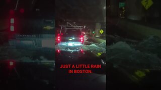 Boston saw more than a little rain last night.