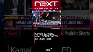 Kamala EXPOSED when CONFRONTED By Chuck Todd #shorts