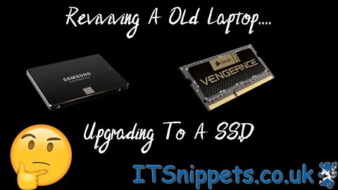 Reviving A Old Laptop Part 3...Upgrading To A SSD. (@ytcreator, @youtube)