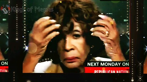 Mad Maxine Waters Primping her Wig During a TV Interview