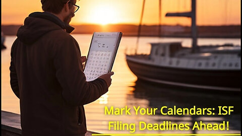 ISF Filing Due Dates: Avoid Penalties and Ensure Smooth Customs Clearance!