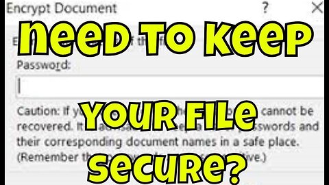 2 Easy Steps To Password Protect Your Microsoft Word Document #diy #howto #tech #technology